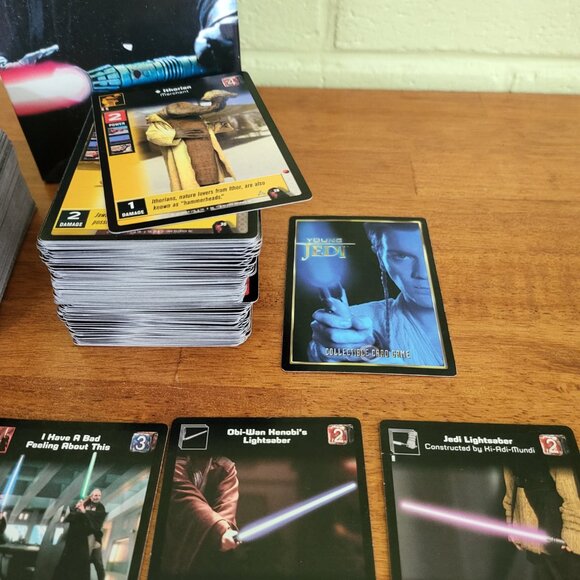 Star Wars Young Jedi Menace of Darth Maul CCG Collectors Box with Cards LOT T7 - Picture 5 of 8